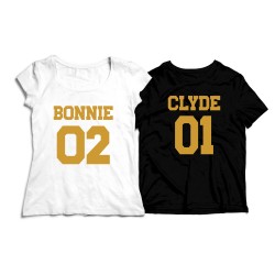 Koszulki dla par Bonnie Clyde