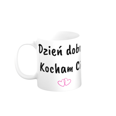 Kubek Dzień dobry kocham Cię z imieniem