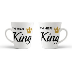 Kubek latte I'm her king