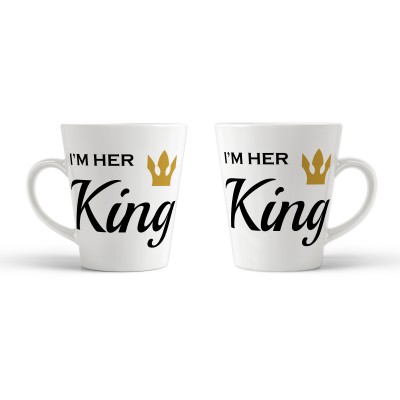 Kubek latte I'm her king